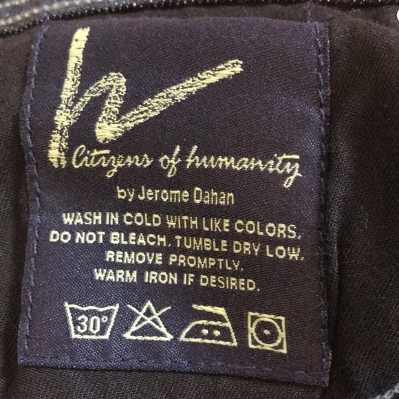 CITIZENS OF HUMANITY Elson High Rise Straight Leg Size 24 - Picture 5 of 8